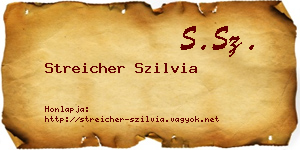 Streicher Szilvia névjegykártya